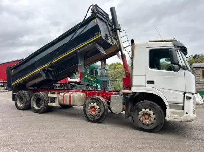 Picture of Scania and Volvo Tippers Trucks for rental