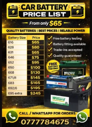 Picture of CAR/TRUCK/BUS BATTERY