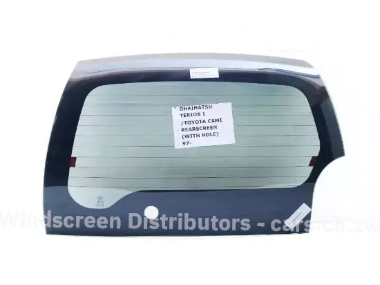 Picture of Rearscreen Dhaihatsu Terios I / Toyota Cami Rearscreen With Hole 97-