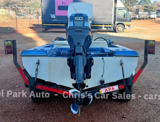 Picture of River Ranger Hull With Evinrude 50 Motor 1997