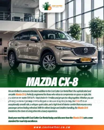 Picture of Mazda CX-8 six / seven seater for hire!