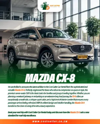 Picture of Mazda CX-8 six / seven seater for hire!