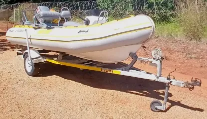 Picture of Gemini 470 Waverider Semi Rigid with Mercury 60 Bigfoot Motor - 2016 Gemini Semi Rigid 2016