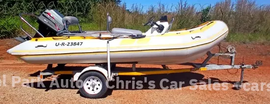 Picture of Gemini 470 Waverider Semi Rigid with Mercury 60 Bigfoot Motor - 2016 Gemini Semi Rigid 2016
