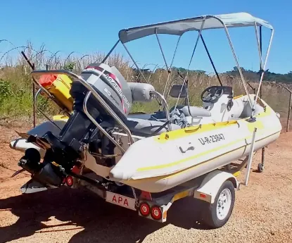 Picture of Gemini 470 Waverider Semi Rigid with Mercury 60 Bigfoot Motor - 2016 Gemini Semi Rigid 2016
