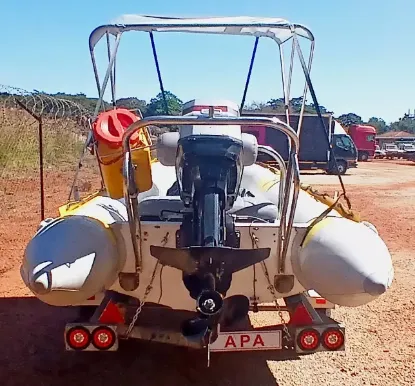Picture of Gemini 470 Waverider Semi Rigid with Mercury 60 Bigfoot Motor - 2016 Gemini Semi Rigid 2016