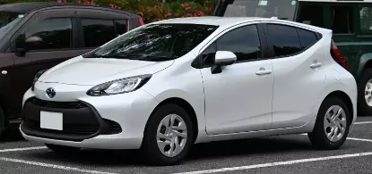 Picture of Toyota Aqua Hybrid for hire! From