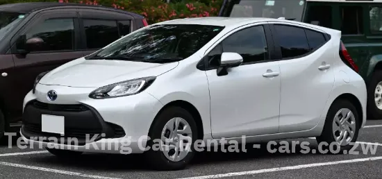 Picture of Toyota Aqua Hybrid for hire! From