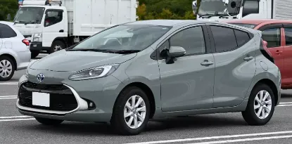 Picture of Toyota Aqua Hybrid for hire! From