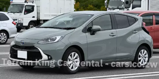 Picture of Toyota Aqua Hybrid for hire! From