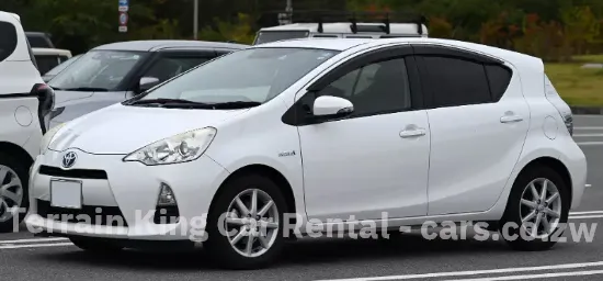 Picture of Toyota Aqua Hybrid for hire! From