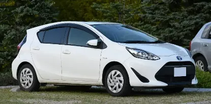 Picture of Toyota Aqua Hybrid for hire! From