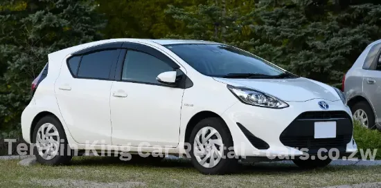 Picture of Toyota Aqua Hybrid for hire! From
